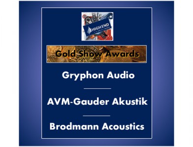 PREMIO GOLD SHOW AWARD PARA GAUDER AKUSTIK